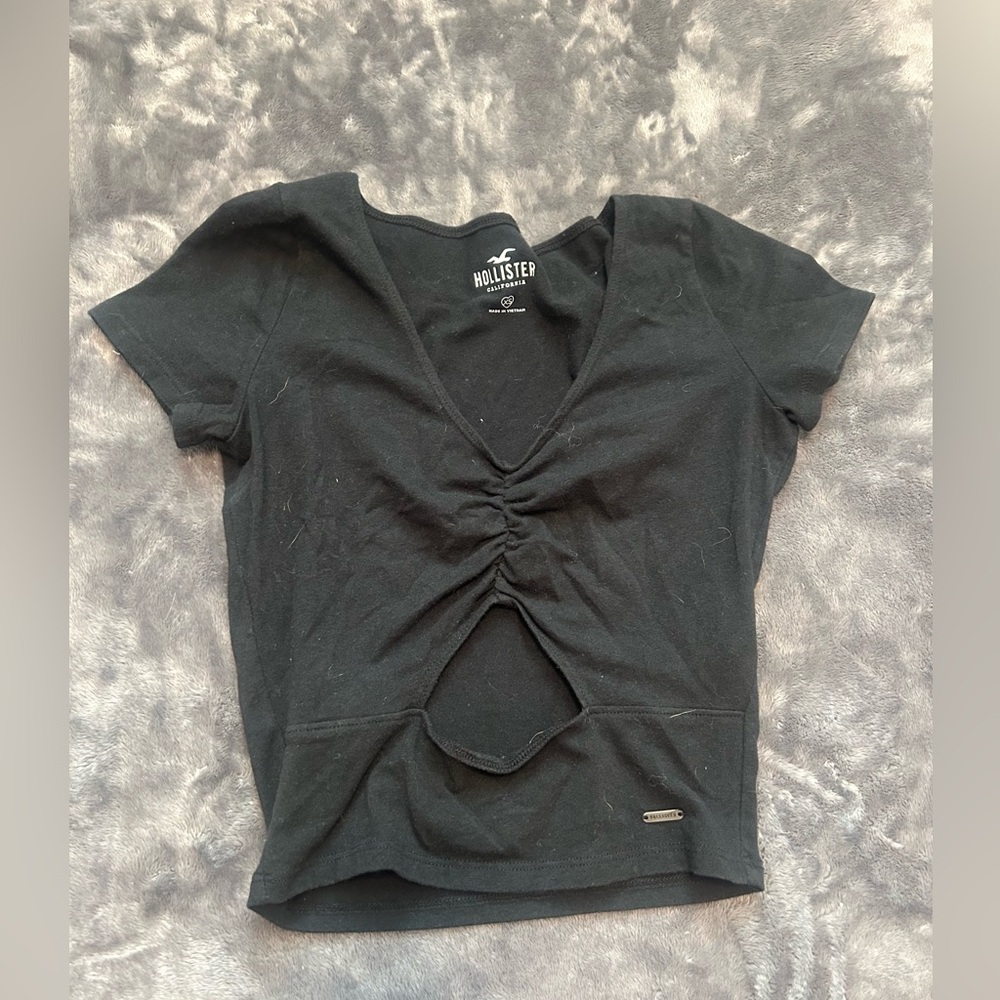 crop top with a cut out